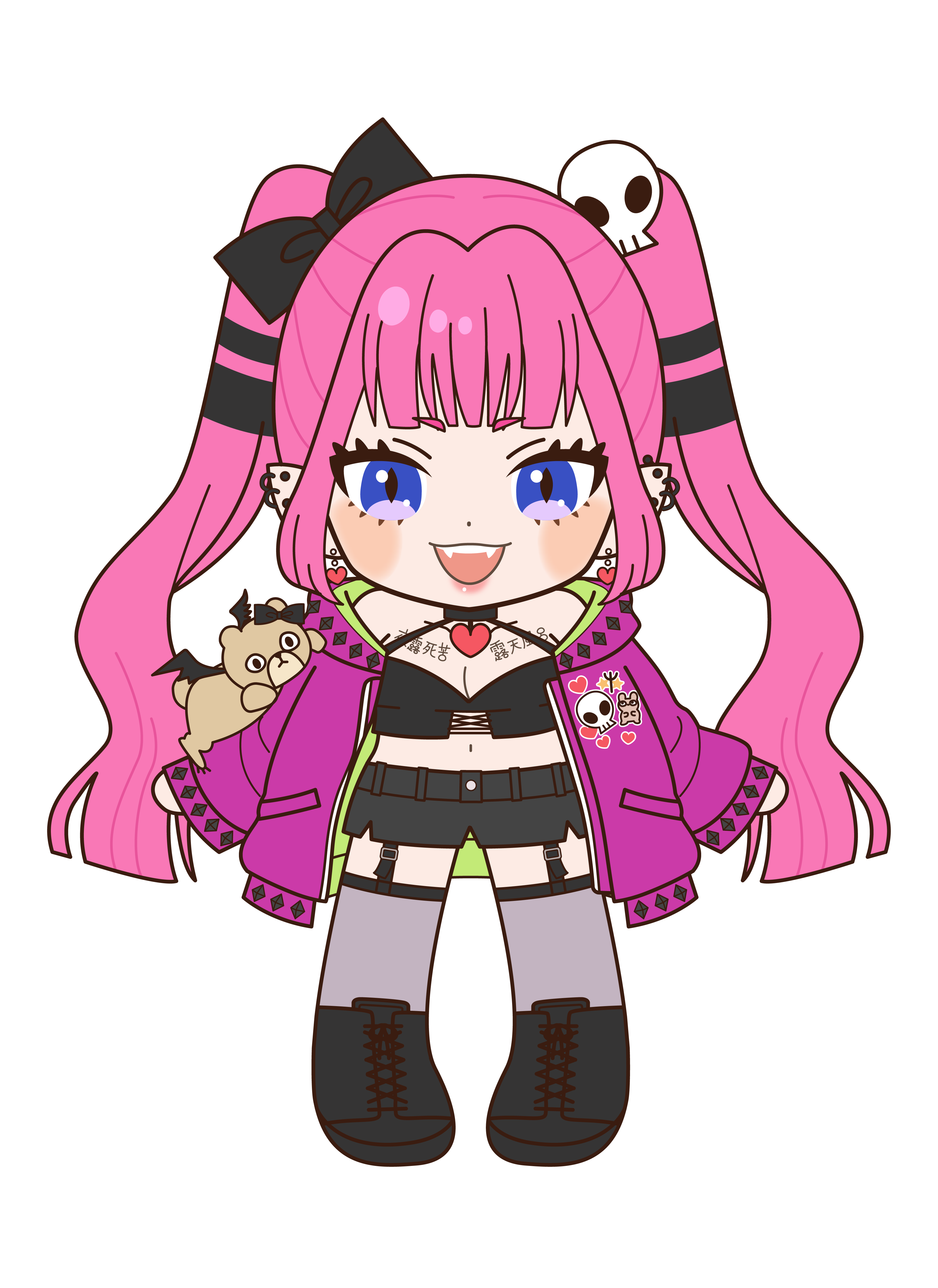 アクスタキーホルダー 髑髏林ミカ